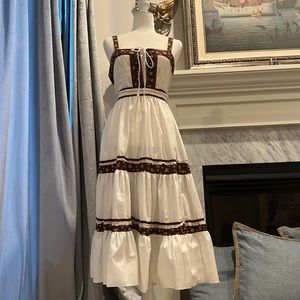 Gunne Sax Vintage good condition some color bleed and fade (ribbon and Lace)